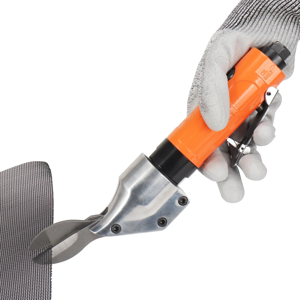 Pneumatische Metallschere, luftbetriebene Schere, geschwindigkeitsregulierbare Luftmetallschere, pneumatische Werkzeuge aus legiertem Stahl, 2500 U/min. – Detail 8
