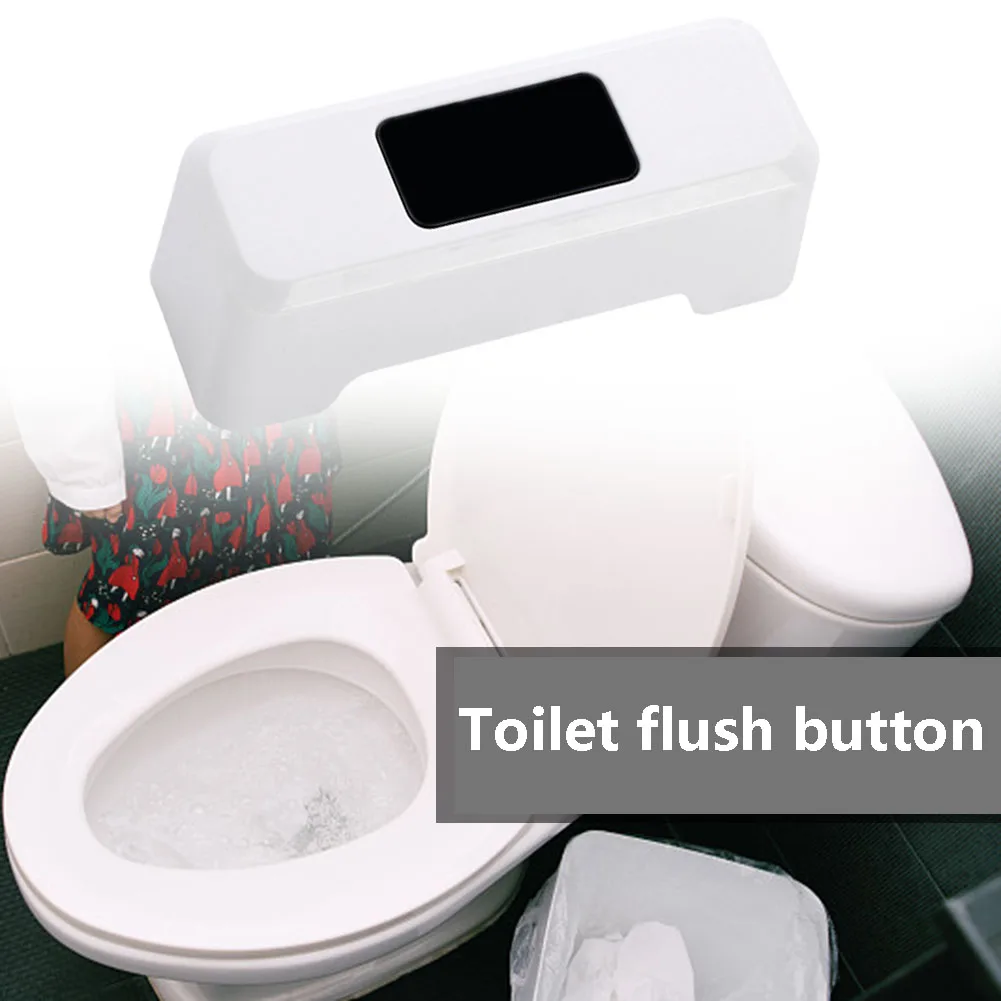 IR Sensing Toilet Flush Sensor Touchless Toilet Flush Button Intelligent Automatic Flushing Button On-Touch Drain Switch