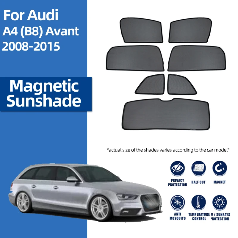 For Audi A4 Allroad B8 Avant 2008-2016 Magnetic Car Sunshade