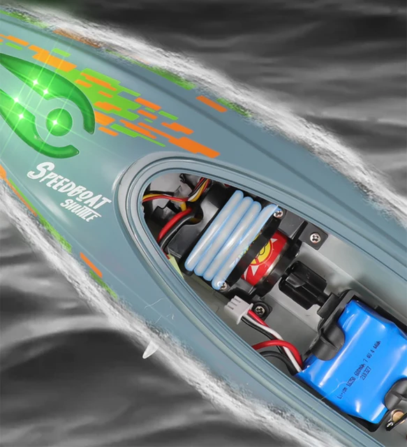 efaso RC-Boot H100 Ferngesteuertes Boot 25km/h - Racing Boot mit  LCD-Controller, Alatmisgbal bei schwachem Akku