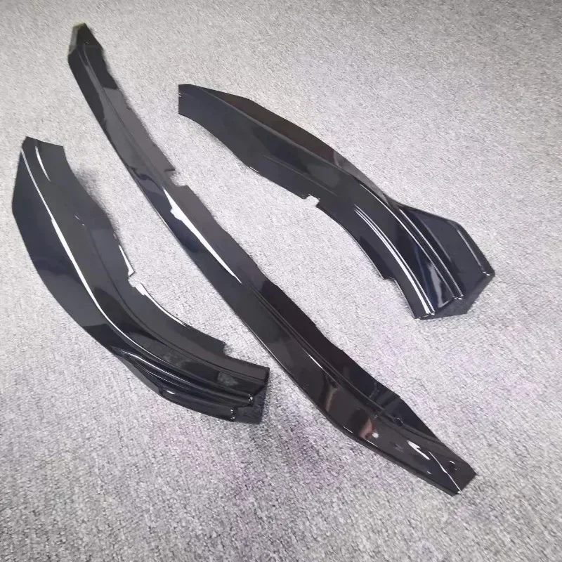 VW 골프 8 MK8 GTI GTD GTE TDI R-Line 2020-2022 용 자동차 앞 범퍼 립 스포일러 스플리터 보호대 커버, 자동차 립 친 카나드