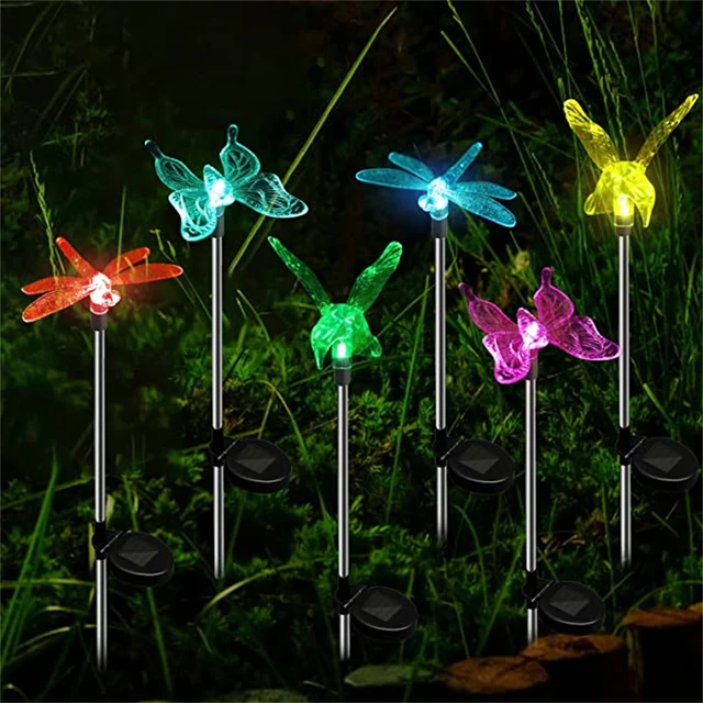 Solar Hummingbird Garden Lights  Solar Light Garden Butterfly - Led Color  Changing - Aliexpress