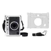 Mini EVO Camera Clear Case for Fujifilm Instax Mini EVO Instant Film Camera Portable Transparent Camera Case with Shoulder Strap