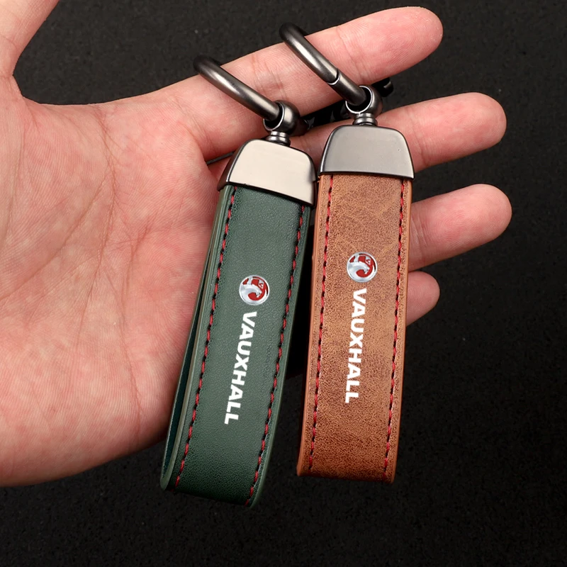 Luxury Leather Lanyard Keychain Car Key Ring Jewelry Accessory