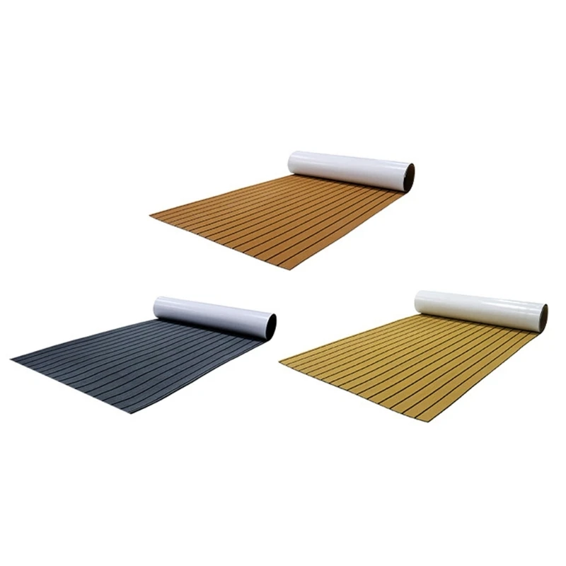 2.4M Self-Adhesive EVA Foam Boats Marine Flooring Faux Teak Decking Sheet Mat