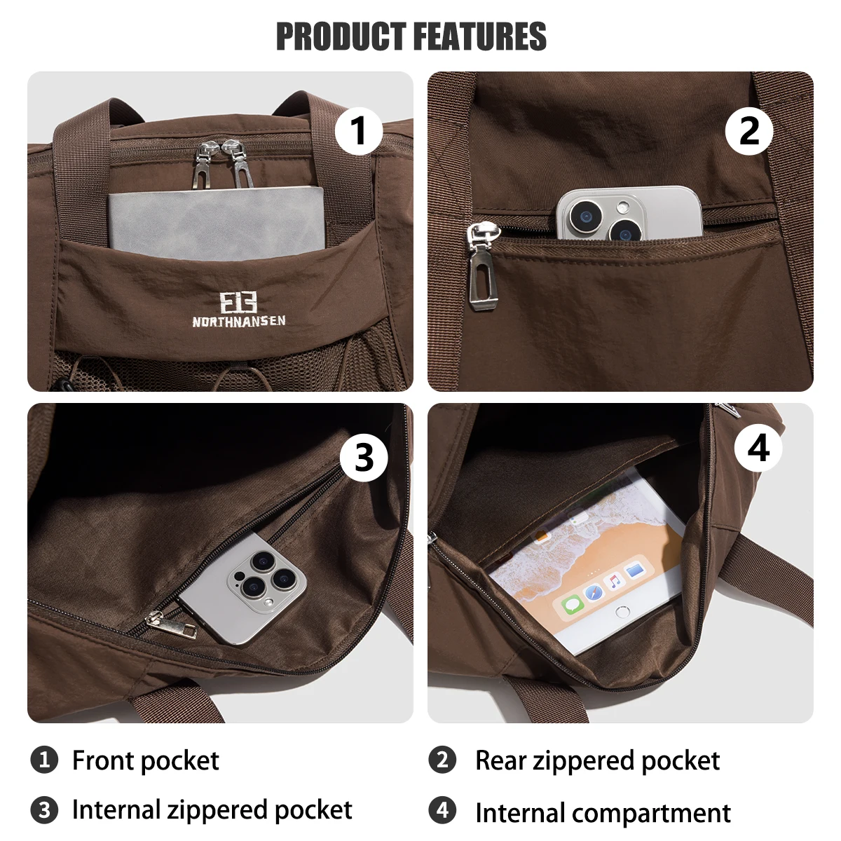 New Large-Capacity and Good-Looking Fitness Bag, Sports Yoga Handbag, Outdoor Oxford Cloth Shoulder Crossbody Bag