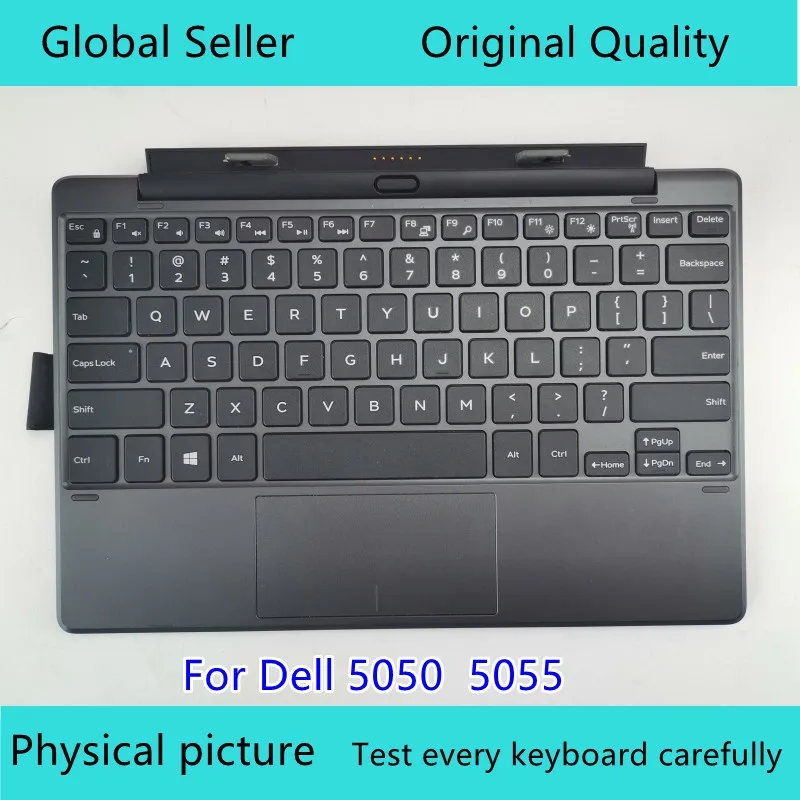 Original 90 Novo para Dell Venue 10 Pro 5000 5050 5055 Tablet 2-em1 Doca do Teclado K15a Preto sem Bateria