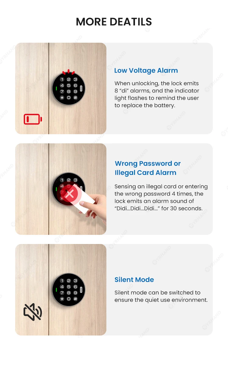 Smart Cabinet Lock Keypad & RFID Card Entry, Electronic Digital Code Security He