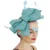 Elegant Ladies Wedding Headwear Imitation Sinamay Women Fascinator Hat Feather Bride Hair Accessories Vintage Headdress For Lady 9