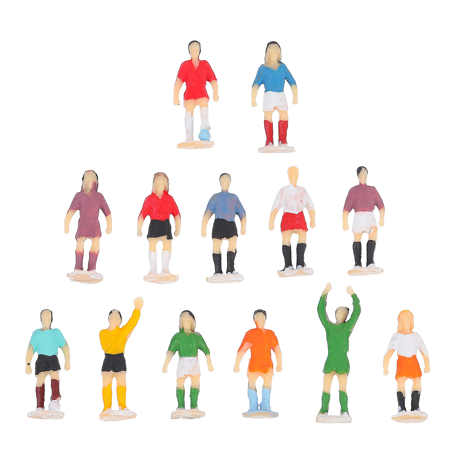 

Set/13pcs Mini Football Player Figure Model Simulation Character Desktop Decoration Kids Educational Toys