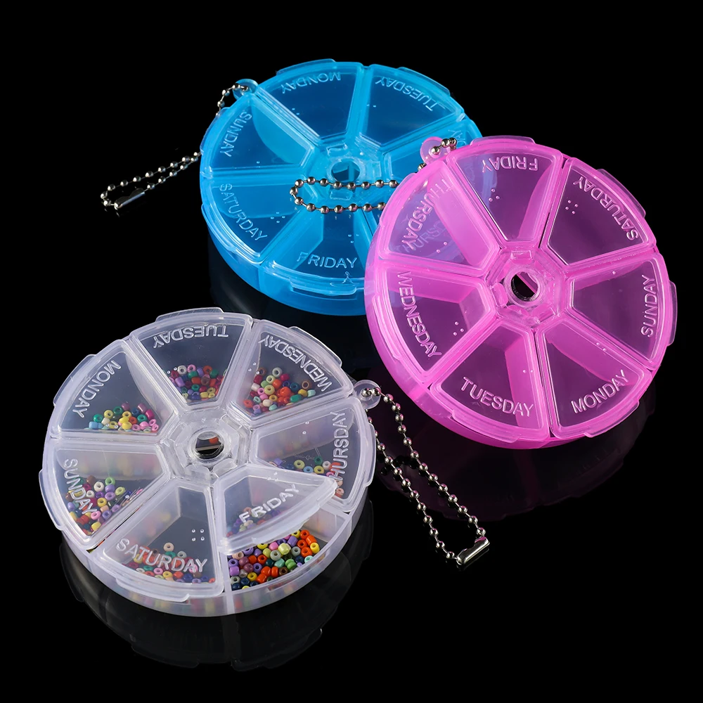 1pcs 7Grids/8Grids PP Storage Jewelry Box Detachable Plastic Storage Box for Beads Earring Pendant Jewelry Accessories Storage