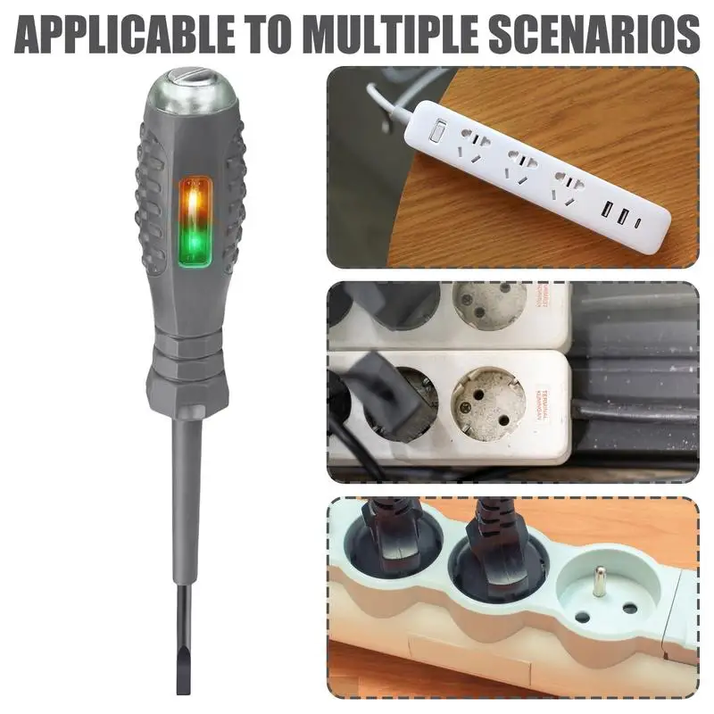 Screwdriver Electricity Detector 2-in-1 1pc High Torque Strong Magnetic Voltage Test Pen Screwdriver For Electricity Detection