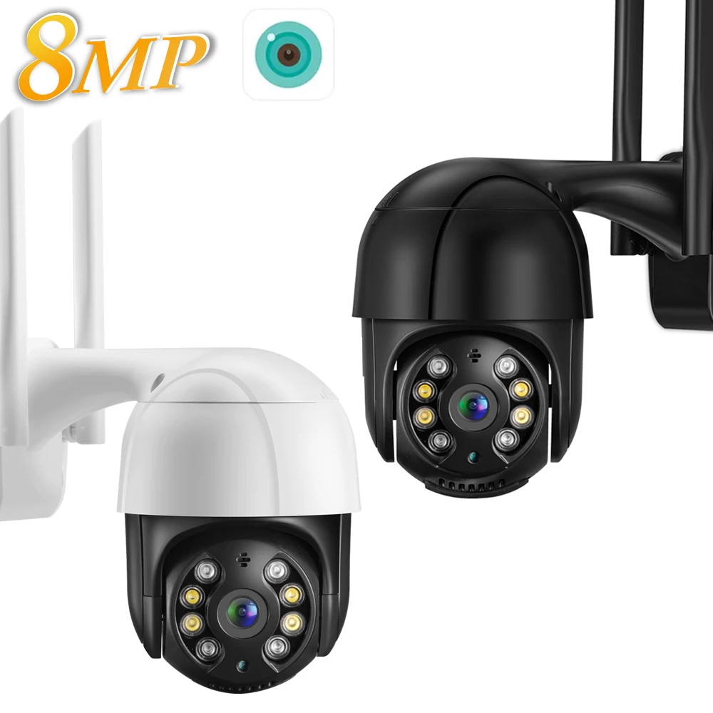 IP-камера наружная беспроводная PTZ, 8 Мп, Wi-Fi, 5 Мп, 1080P