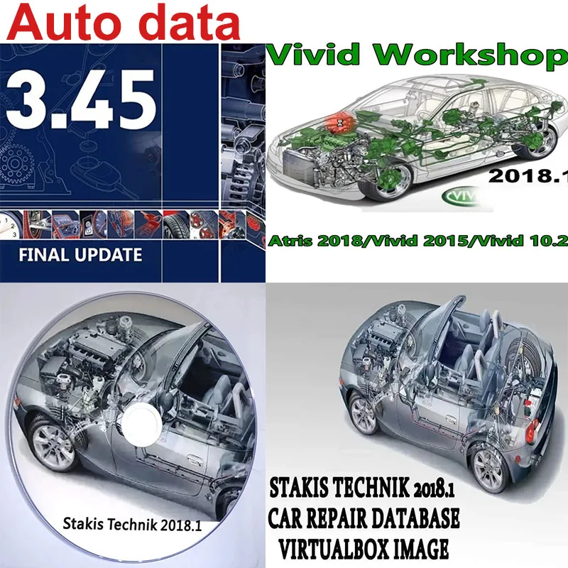 

2023 Hot Car Repair Software Auto Data 3.45 and Vivid Workshop Atris-Stakis Technik 2018.01V Multi languages Polish Spanish Link