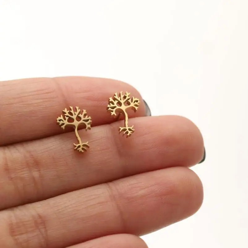 Kawaii Cartoon Schwarz Ohrringe Für Frauen Chirurgenstahl Niedlichen Tier Schmetterling Piercing Einfache Stud Ohrringe Aretes De Mujer – Detail 6