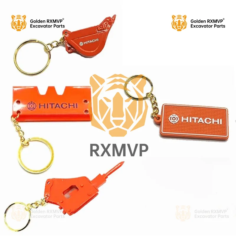Bucket Key Chain car key 1pc For Hitachi Excavator Heavy Equipment Keychain