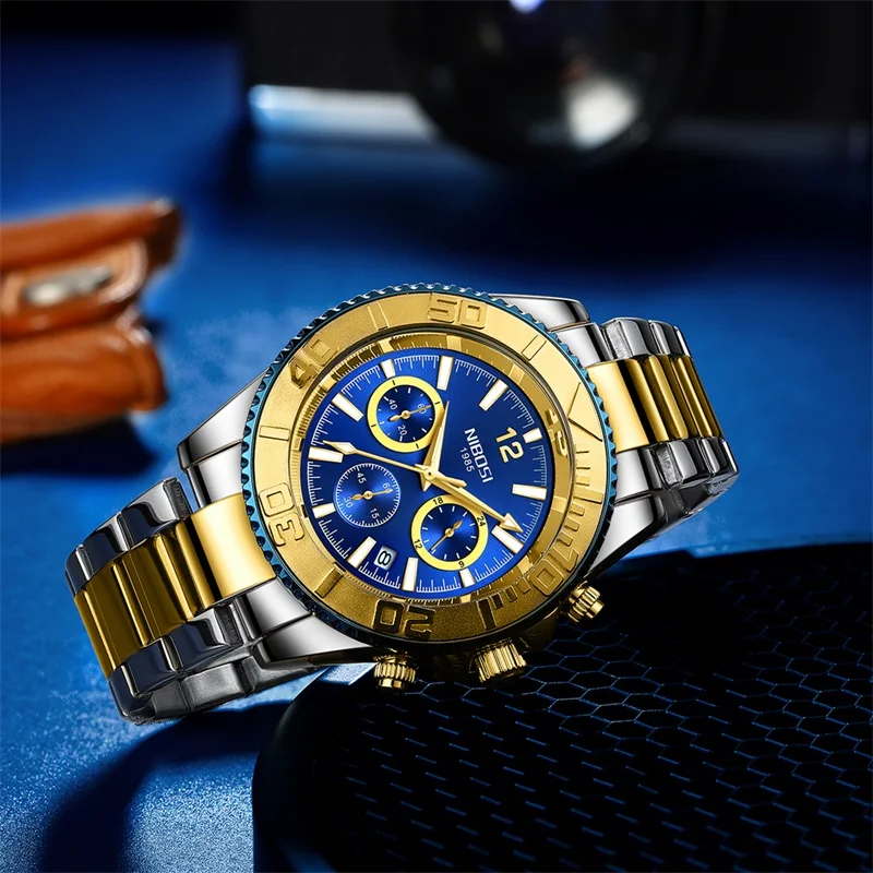 2025 Luxury NIBOSI Watch for Men Top Brand New Sport Men's Watches Waterproof Chronograph Genuine Men's Watch Relogio Masculino 3