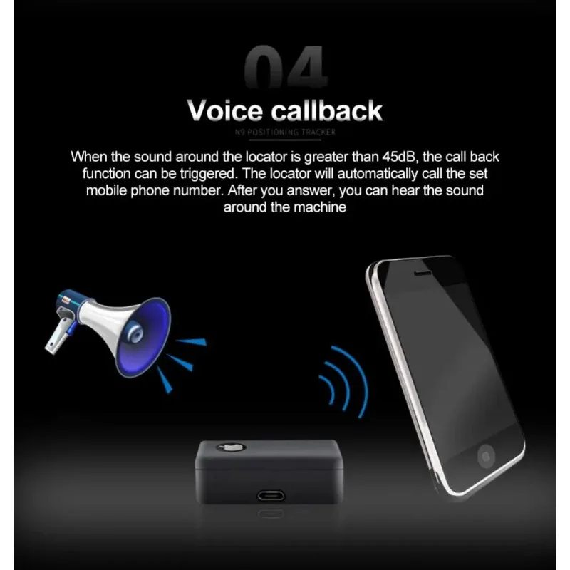 N9 MINI GPS Tracker GSM 2G Security-protection Smart Tag GPS Tracking Device Vehicle Tracker Loss Preventer Locator