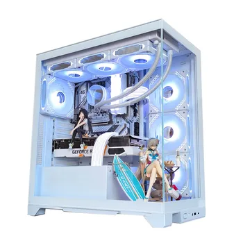 WJCOOLMAN Prism pro ATX Computer Case Double-Sided Glass Sea-View Apartment Type-C Support for 240/280/360 Water Cooling
