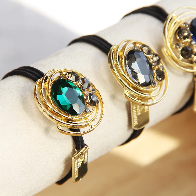 Koreanische Mode Strass Elastische Haar Gummibänder Für Mädchen Krawatte Haar Ring Seil Scrunchie Büro Zubehör Pferdeschwanz Kopfschmuck – Detail 21