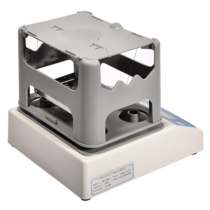 Solid density meter 300g 0.01g automatic soild density meter for precious metal gold rubber plastic small particle density purity tester densitmeter