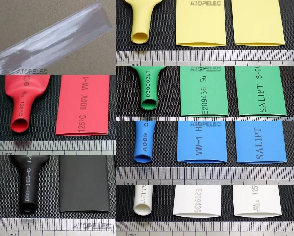 5M Diameter 7/8/10/12/13/14/15/16/18/20/25mm 2:1 PE Heat Shrink Tube Insulation Cable Sleeve Sheath Wrap Wire ROHS UL heat shrink tubing