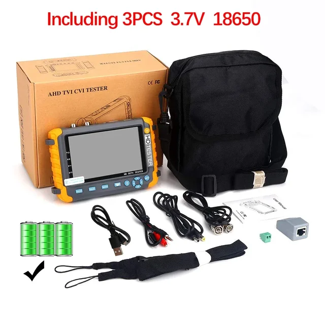 8MP CCTV Security Camera Tester IV8W 5Inch CCTV Monitor AHD/CVI/TVI CVBS Analog Camera Tester CCTV Cameras Tester HDMI VGA Input 6