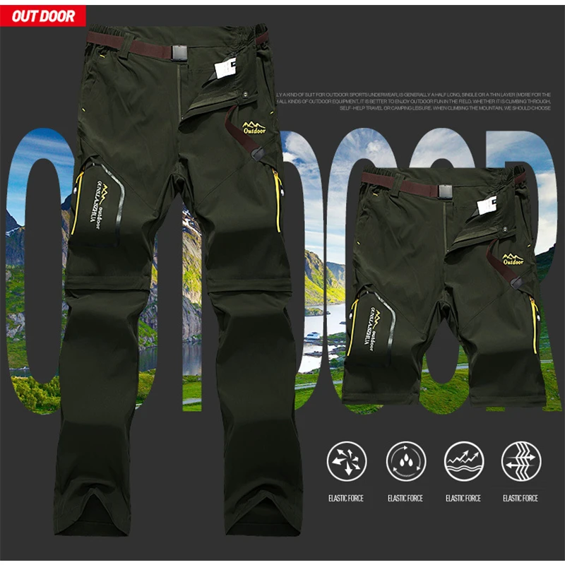 Pantaloni Da Trekking Uomo Leggeri Asciugatura Rapida – Cargo Impermeabili Per Viaggi, Campeggio E Lavoro