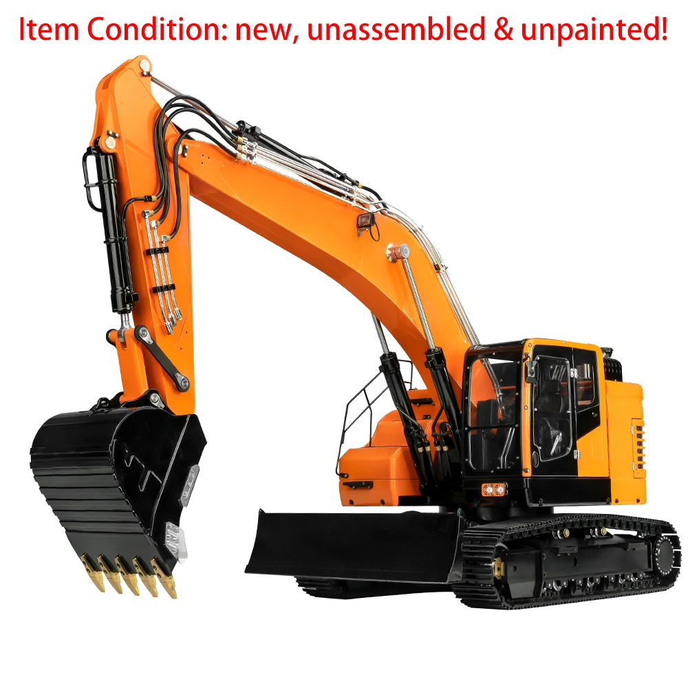 RTR LESU ET26L 1/14 RC Hydraulic Excavator Metal Machine Model Remote Control 2 Arms Digger Painted Assembled Lights Toy TH23048 4
