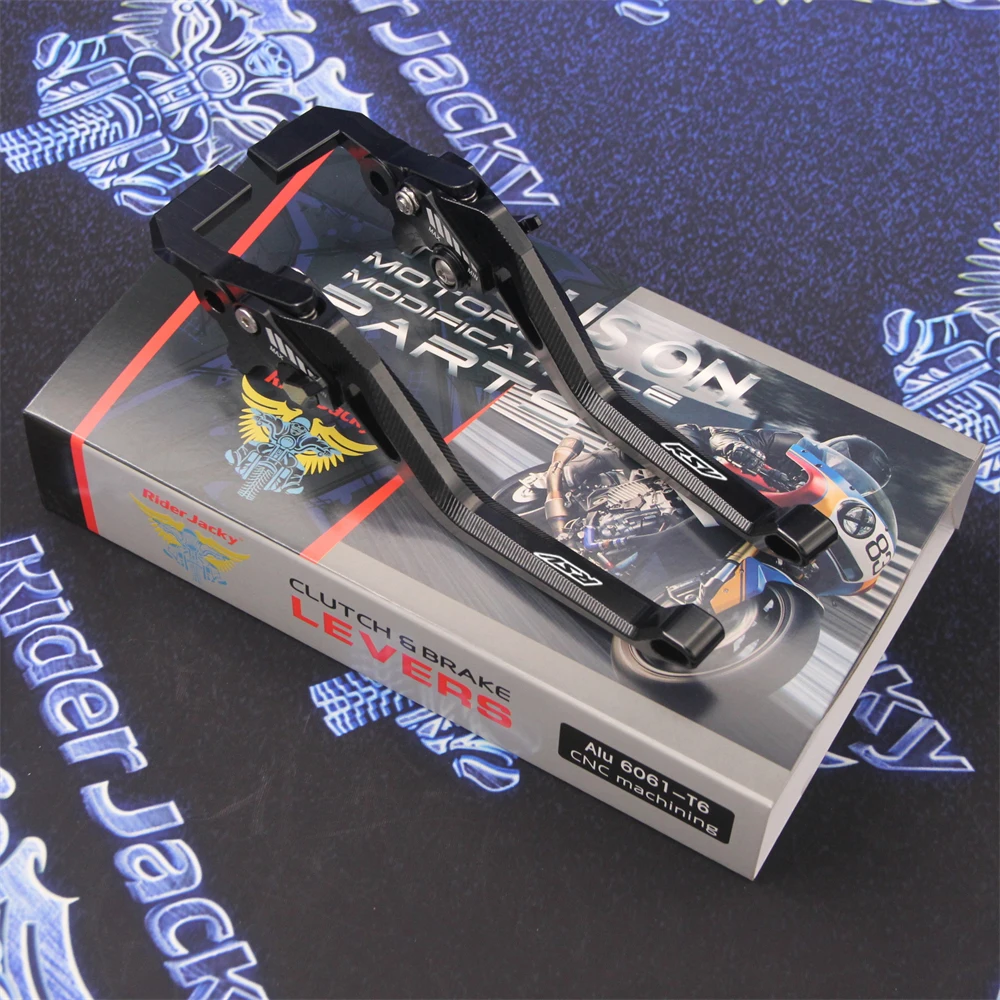 

For Aprilia RSV MILLE / R 2004-2008 (2005 2006 2007 Adjustable 3D Rhombus Hollow Long Motorcycle Brake Clutch Levers