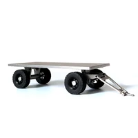 1/14 RC Metal Trailer RC Accessories Parts for Hydraulic RC Forklift DIY TAMIYAYA LESU Model Radio Controlled Transport Truck  1