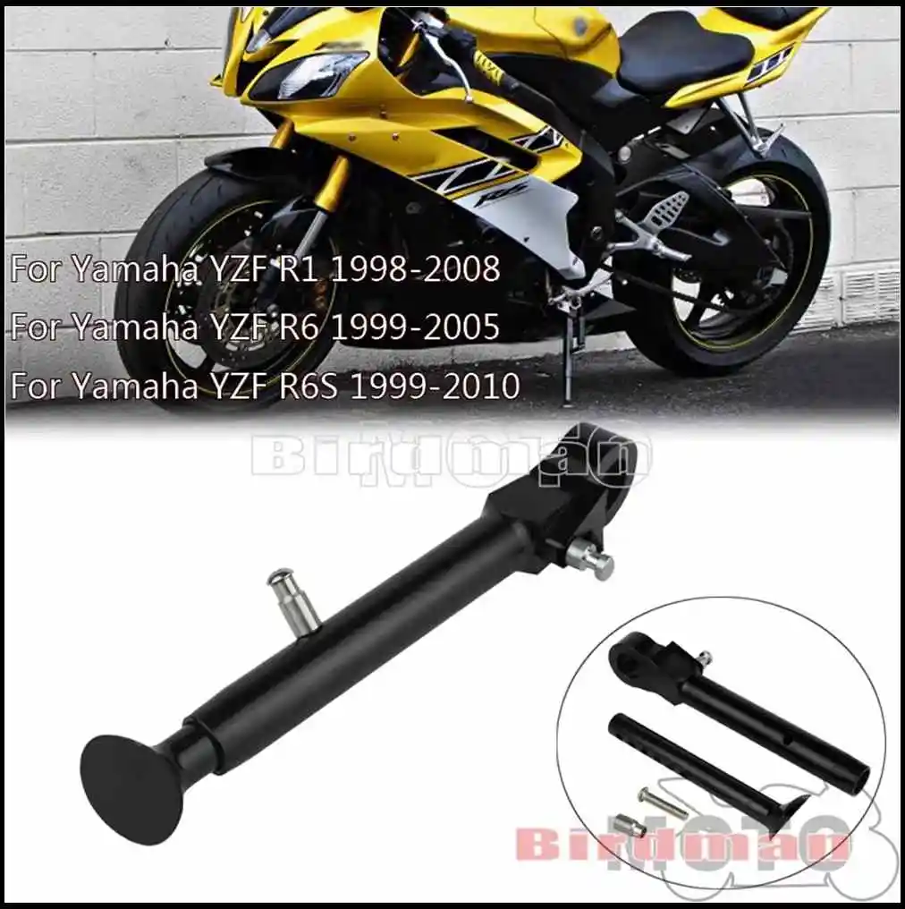 Motorcycle Custom Side Stand For Yamaha YZF R1 R6 R6S 1998-2010 ...