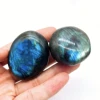 Natural Labradorite Palm Rock Stone Crystal Quartz Healing Polished Moonstone stress and anxiety therapy Home Decoration Gift 2