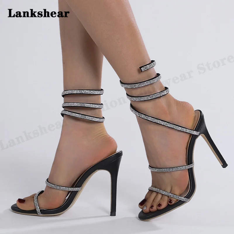 

Summer Women Sandals Vintage Square Toe High Heels Cross Strap Sandals Women Shoes Women Sexy Sandals Female Walking Footwear