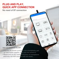 Transmetteur infrarouge universel pour téléphone intelligent, mini télécommande, remplacement pour smartphone iOS, TV, climatiseur, ventilateur, caméra 2