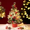 20/30/40cm small Christmas Tree with lights Party Decorations Artificial Christmas Tree Children DIY Handicraft 2025 New Year Gift 1