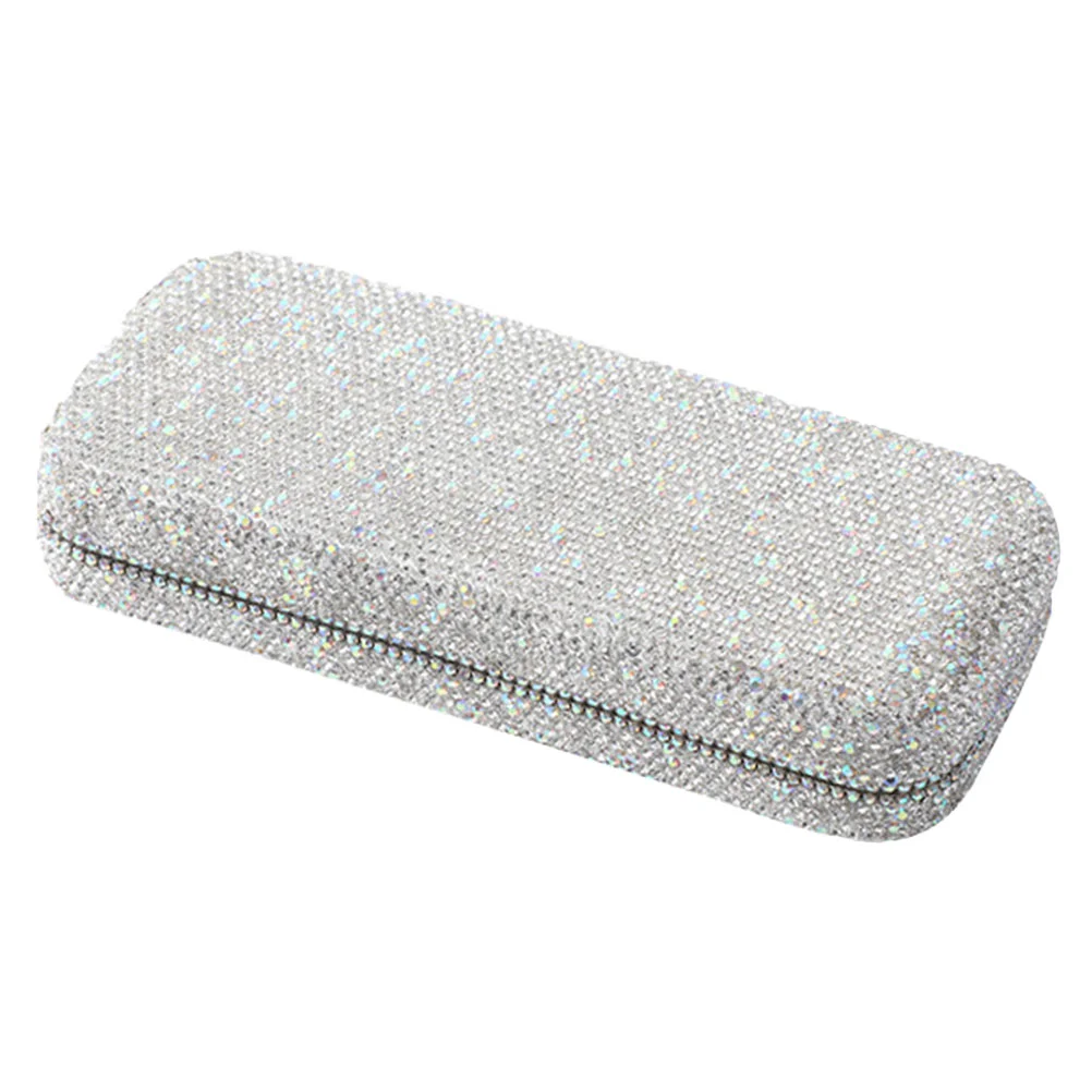 

Car Glasses Case Rhinestone Sunglasses Eye Carry for Woman Cases Women Hard Shell Holder Rhinestones