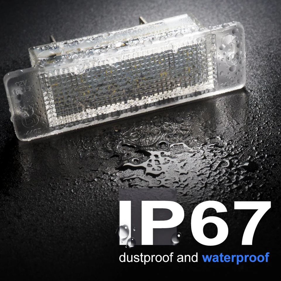 GOFORJUMP 2pcs 12V 18SMD Led License Plate Lights for O/pel