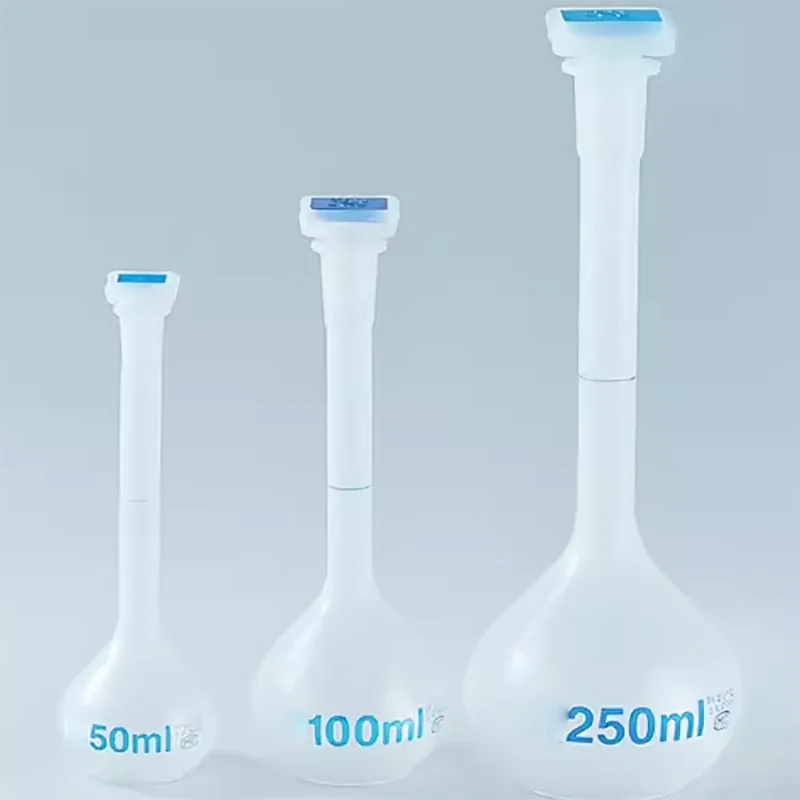 Plastic volumetric flask PP material plastic shake flask Plastic quantitative bottle laboratory 25/50/100/250/500/1000ml