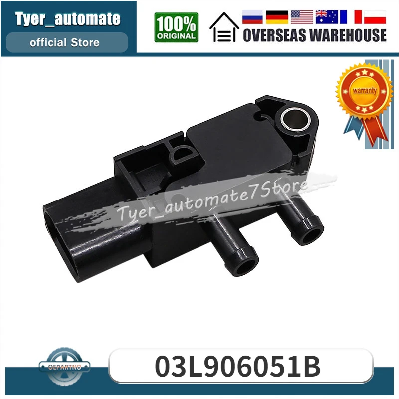 Differential Pressure Sensor For Audi A3 Volkswagen Beetle Volkswagen Golf Volkswagen Jetta 03L906051B
