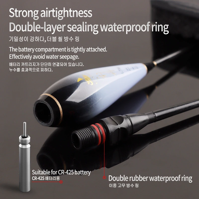 Luminous Floats Float Tubes CR425 Bag Hook Float Rest Composite Nano Electric Luminous Night Buoy Tools Tackle 3Pieces fishing tackle fishing float fishing floats fishing bobber