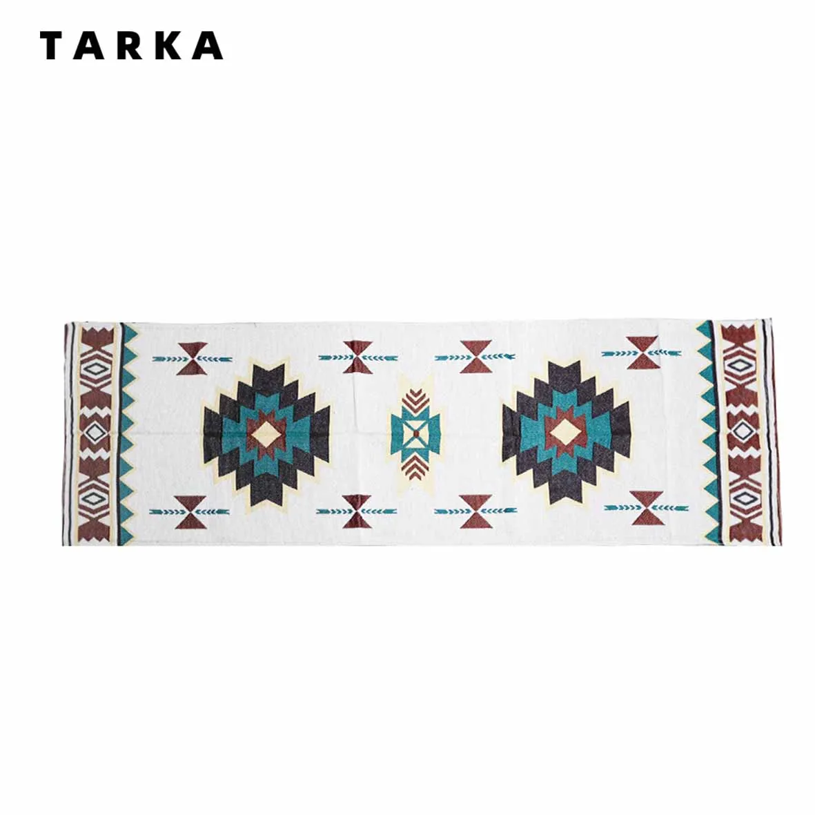

Скатерть TARKA 45 х135 см для кемпинга, водонепроницаемый винтажный коврик из хлопка и льна прямоугольной формы для зимнего пикника