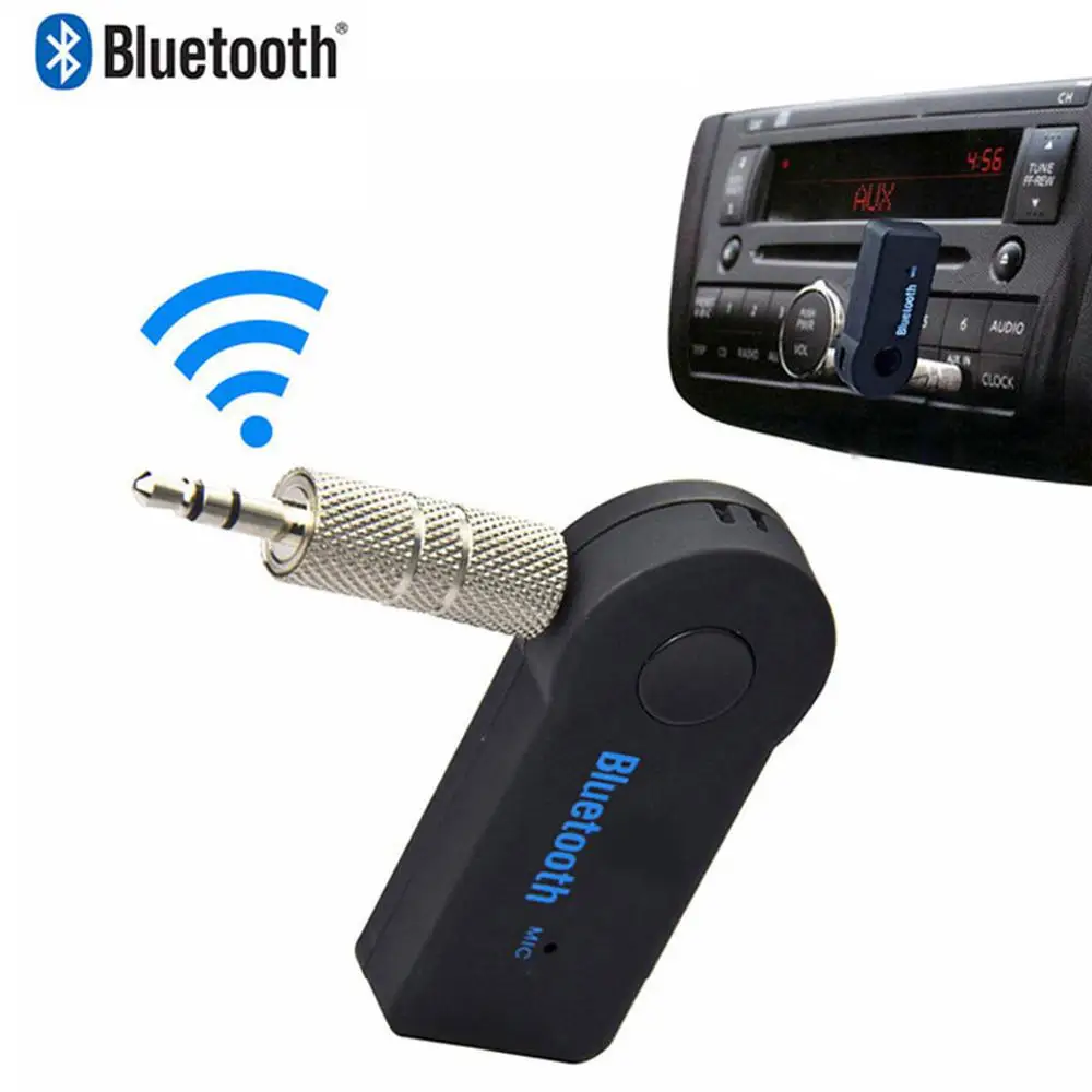 Adattatore Aux Per Auto Jack Da 3.5Mm Usb Bluetooth4.0 Ricevitore Altoparlante Auto Vivavoce Kit Per Auto Trasmettitore Musicale Audio