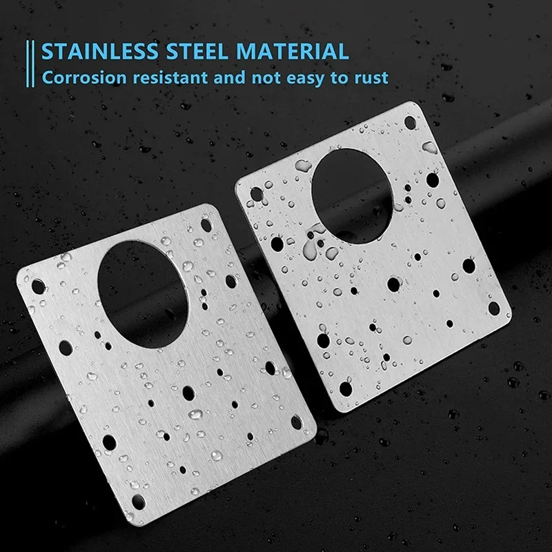 5Pcs Cabinet hinge repair plate kit kitchen cupboard door hinge mounting plate