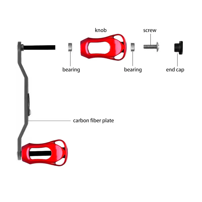 Катушка рыболовная из углеродного волокна с подшипником и двумя ручками