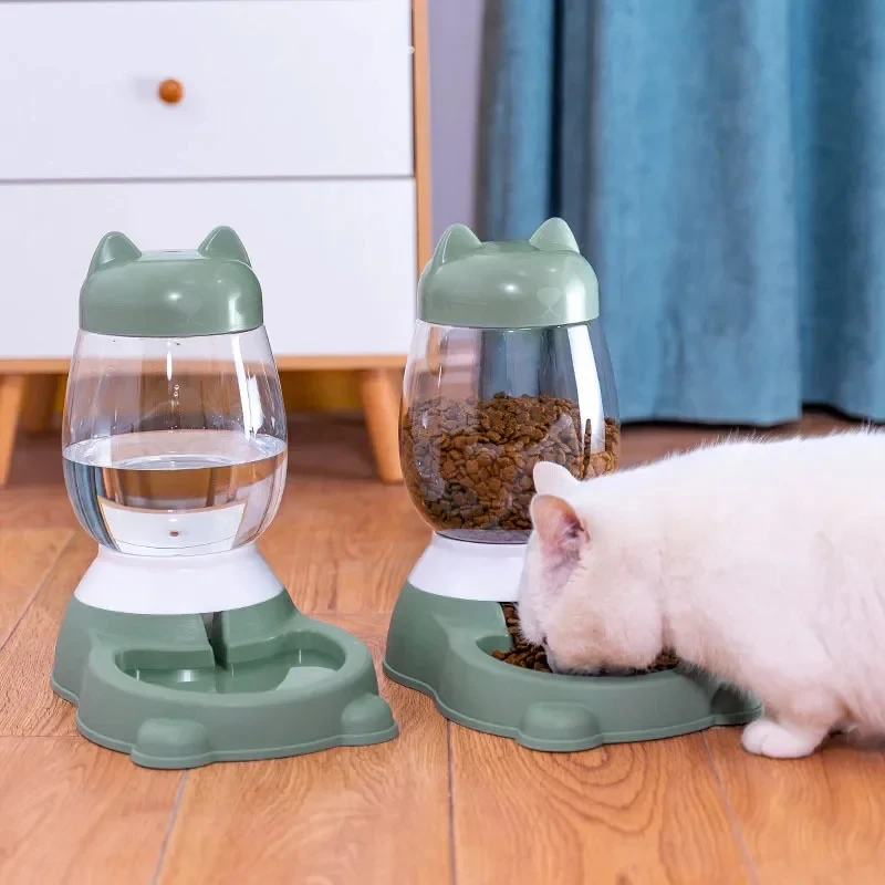 2.2/2.5L 개밥 물 그릇 고양이 개를위한 자동 공급기 디스펜서 대용량 애완 동..