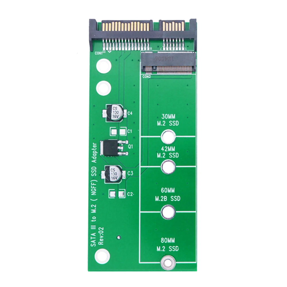 M.2 SSD 어댑터 B 키 하드 디스크 카드 리더기, SATA3 6G 카드, M2 SATA 라이저, 2.5 인치 M2-SATA 어댑터, 2230-2280 M.2 SATA SSD용