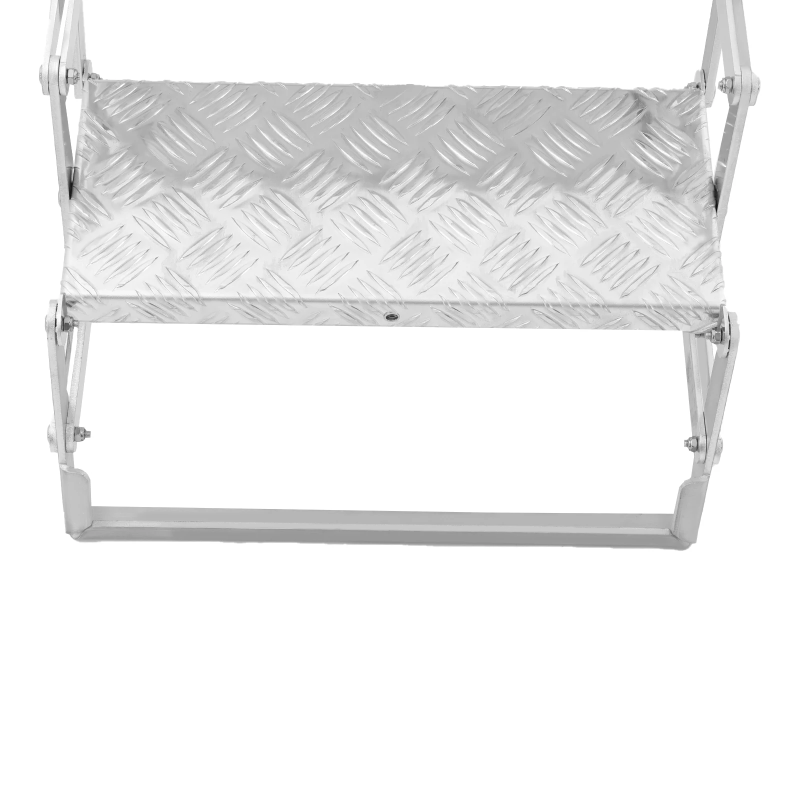 Faltbare Trittleiter, 242,5 lbs Belastung, Klappleiter aus Aluminiumlegierung, Trittleiter, robust, sicher für den Einsatz im Wohnmobil, Camping, Zuhause, Lager – Detail 5