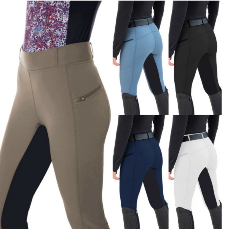 

Women Fashion High Waist Elastic Equestrian Pants Horse Racing Skinny Trousers Womens Horse Riding Camping Running Climbing Pant