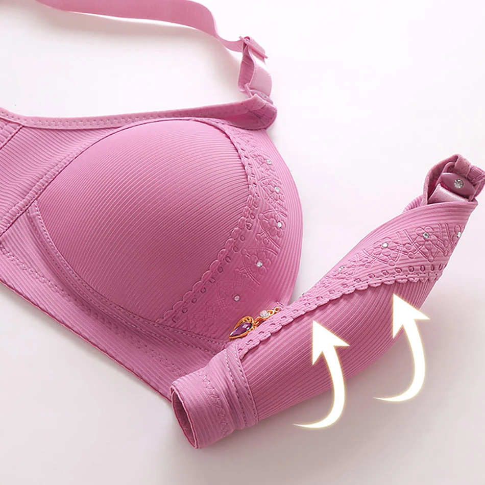 High-Quality Women Full Cup Bra Daily Comfort and Support Nursing Bras Comfortable Breathable Leisure Simplicity Women Bra 5